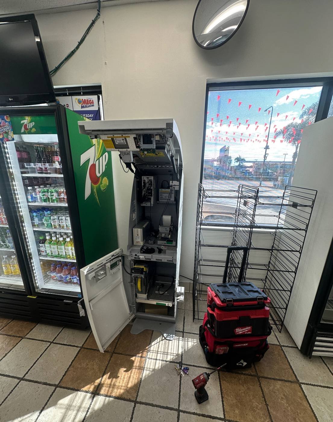 Bitcoin ATM installed in a retail location